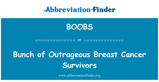 BOOBS: 어이 유방암 생존자의 무리