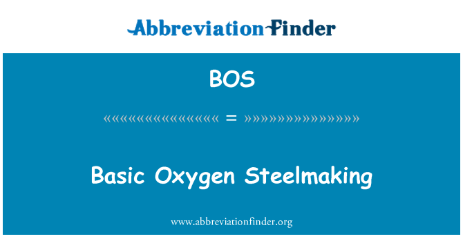 BOS: Gwneud dur ocsigen sylfaenol