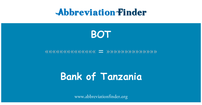 BOT: Banco de Tanzania