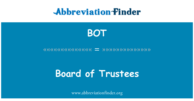 BOT: Board of Trustees