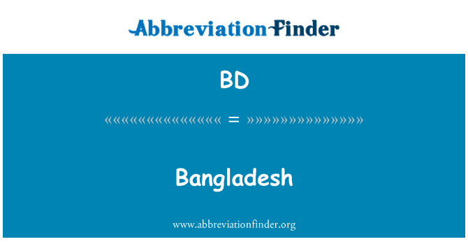 BD: Bangladesch