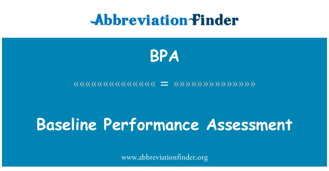 BPA: کرسی کی کارکردگی کا تعین