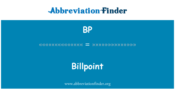 BP: Billpoint
