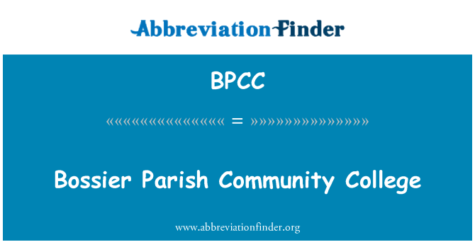 BPCC: Panovačnější farnosti Community College