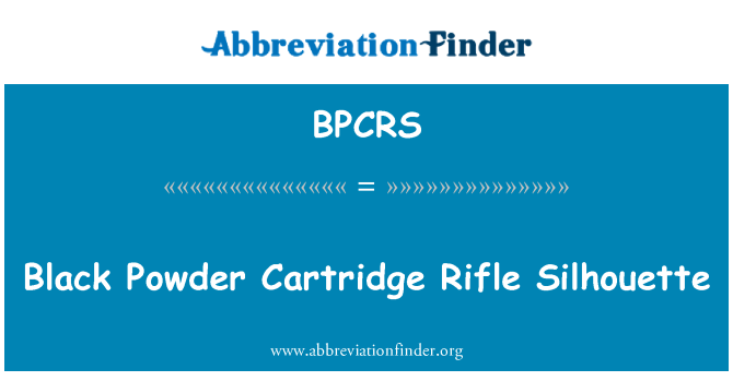 BPCRS: صورة ظلية بندقية خرطوشة مسحوق أسود.