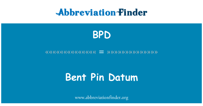 BPD: Smilga Pin Datum