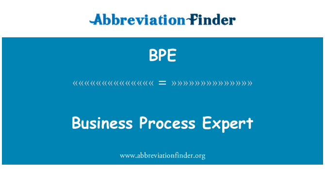 BPE: Obchodního procesu Expert