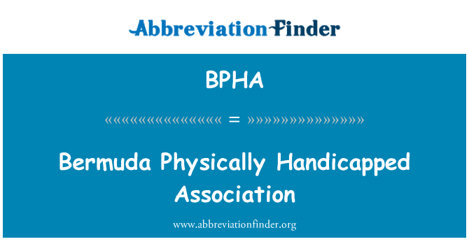 BPHA: Bermudes physiquement handicapé Association
