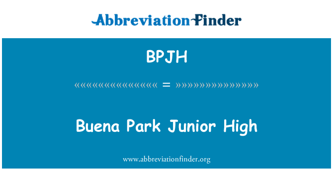 BPJH: Buena Park colegial