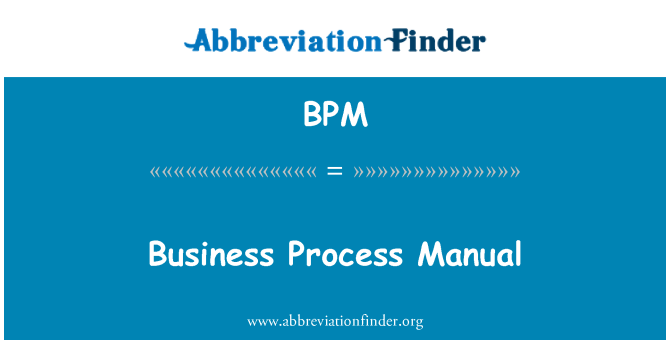 BPM: Manuale del processo di business