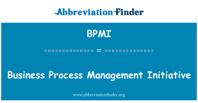 BPMI: 業務流程管理計畫