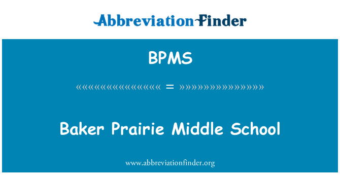 BPMS: Baker Prairie střední škola