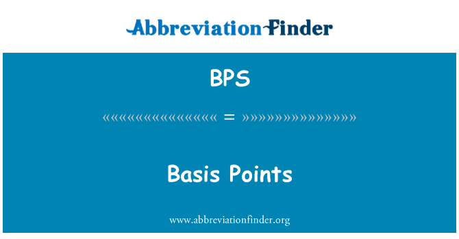 BPS: ベーシス ・ ポイント