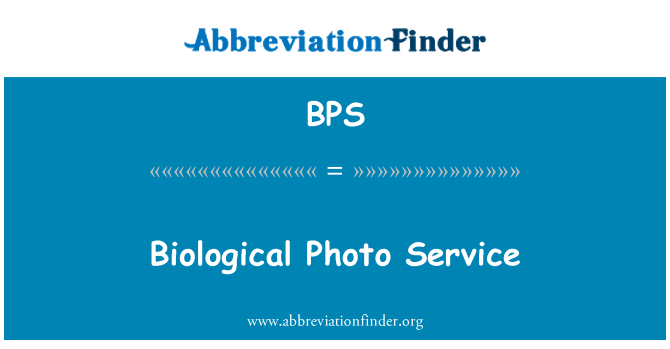 BPS: Servei de foto biològica