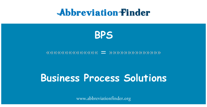 BPS: Solucions de procés de negocis