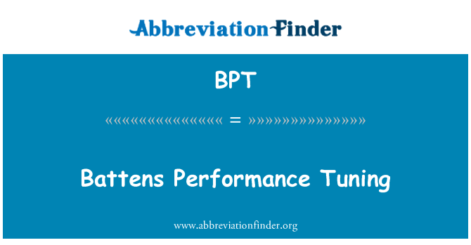 BPT: Battens Performance Tuning