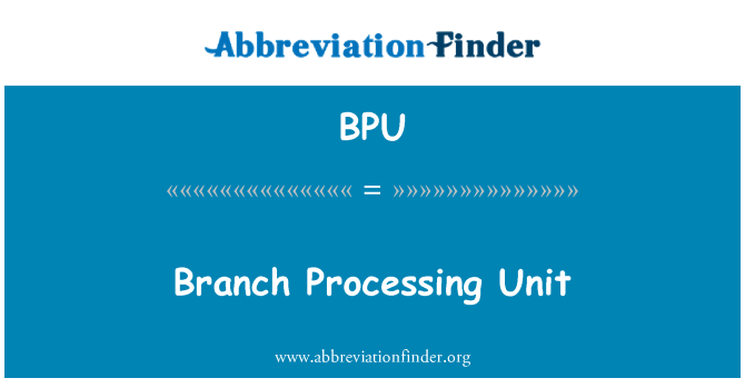 BPU: Branch otomatik inite w la