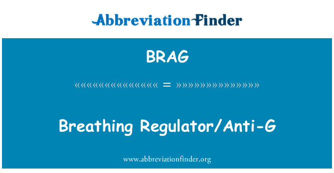 BRAG: 呼吸調節器抗荷