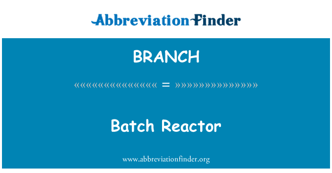 BRANCH: Réacteurs par