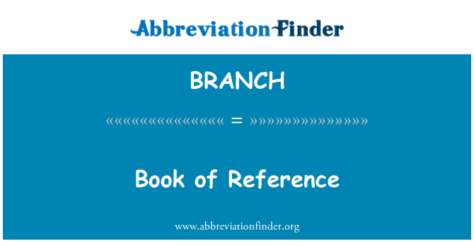 BRANCH: 本参考书
