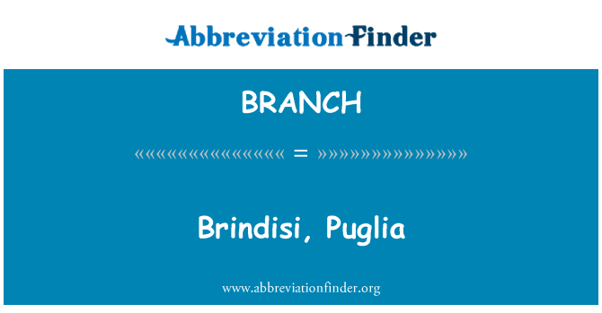 BRANCH: Brindisi, Apulien