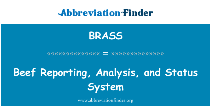 BRASS: Daging lembu laporan, analisis, dan Status sistem