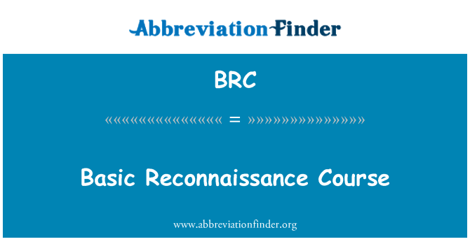 BRC: Curs bàsic de reconeixement