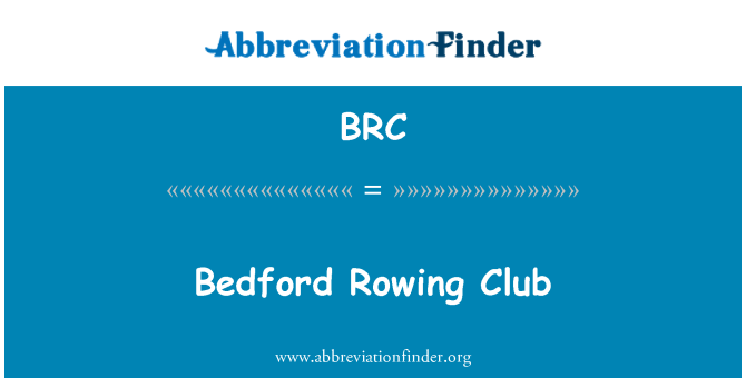 BRC: Bedford Rowing Club