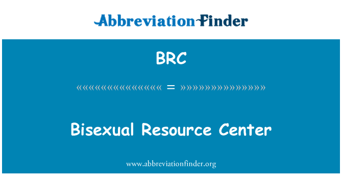 BRC: ศูนย์กลางทรัพยากร bisexual