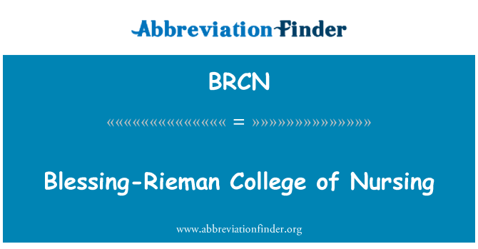 BRCN: Požehnanie-Rieman College ošetrovateľstva