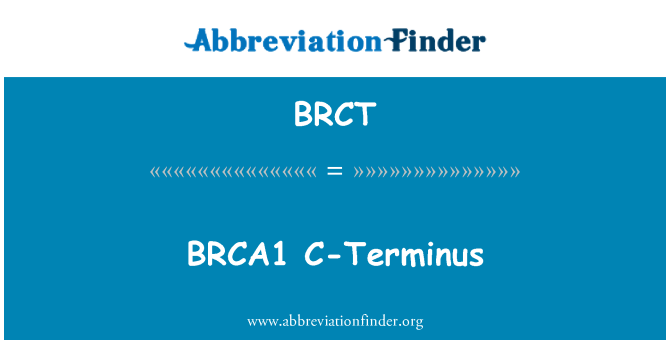 BRCT: BRCA1 C-venda