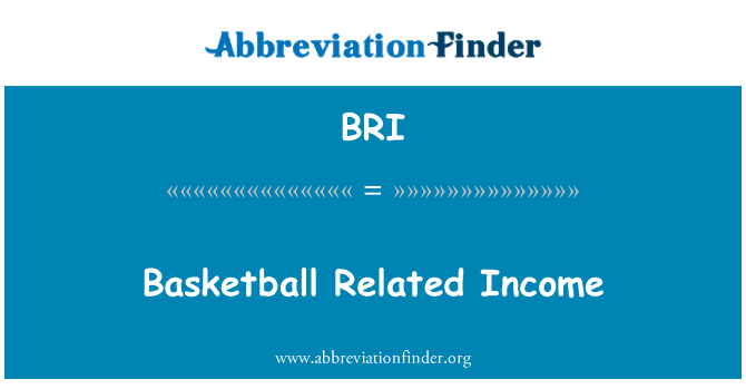 BRI: Basketball relatert inntekt