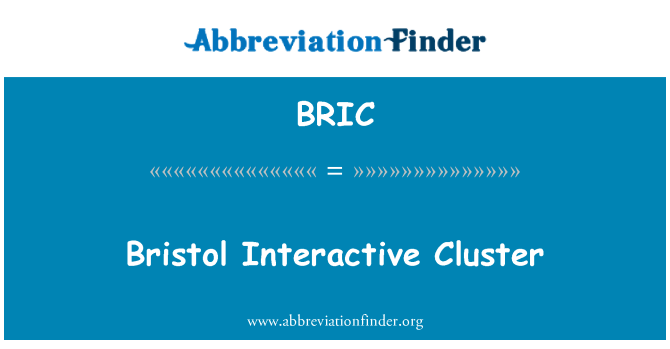 BRIC: ब्रिस्टल इंटरैक्टिव क्लस्टर