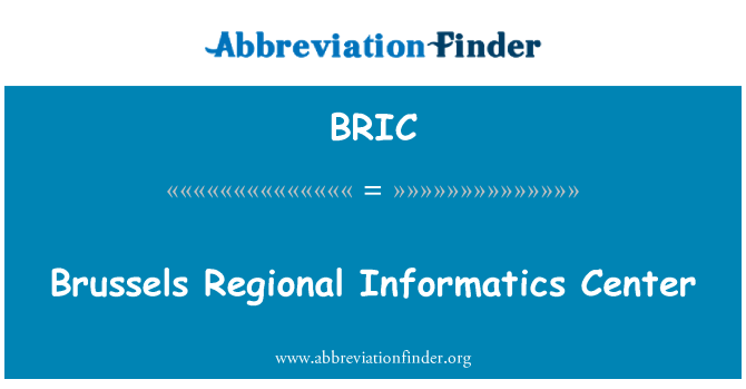 BRIC: Pusat Informatik Brussels serantau