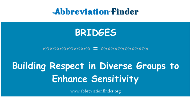 BRIDGES: Bygningen respekt i ulike grupper å forbedre følsomhet