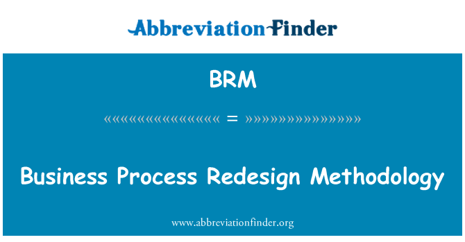 BRM: Obchodního procesu Redesign metodika