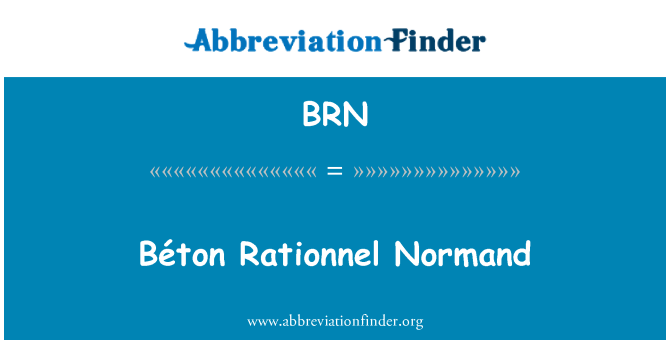 BRN: Béton Rationnel Normand