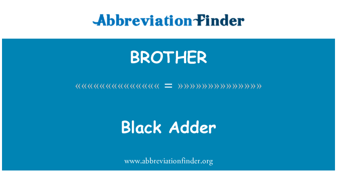 BROTHER: Adder nwa