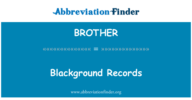 BROTHER: Dosye Blackground
