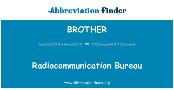 BROTHER: Biwo Radiocommunication
