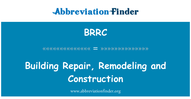 BRRC: Bygning reparation, ombygning og opførelse