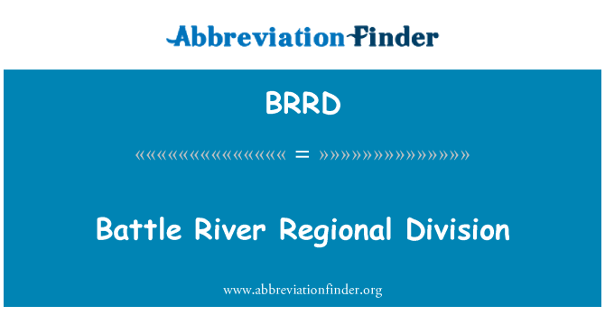 BRRD: Battle River Division régionale