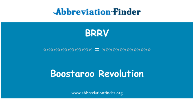 BRRV: Boostaroo revoluce