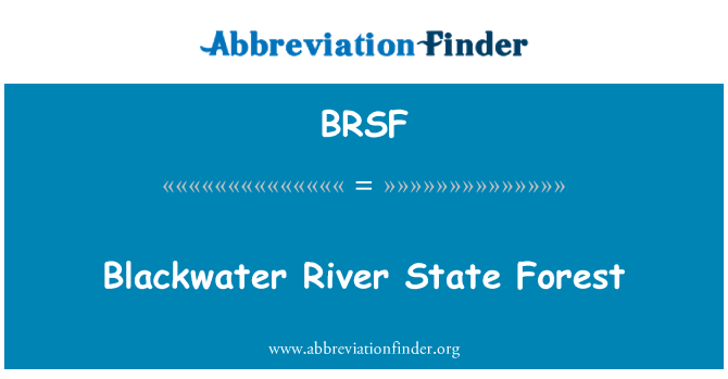 BRSF: Blackwater joen valtion metsä