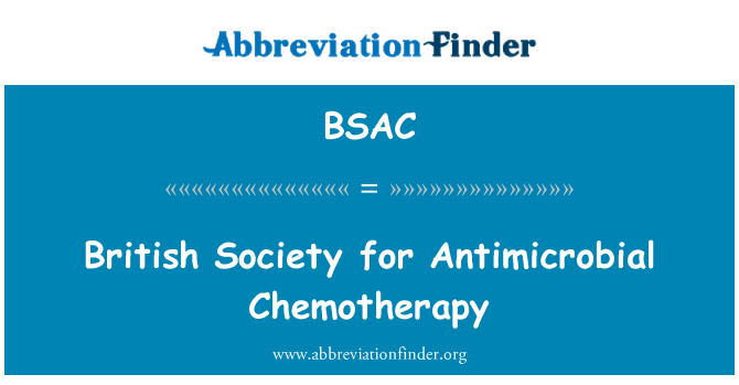 BSAC: Britanik sosyete a pou Antimicrobienne rètman kansè