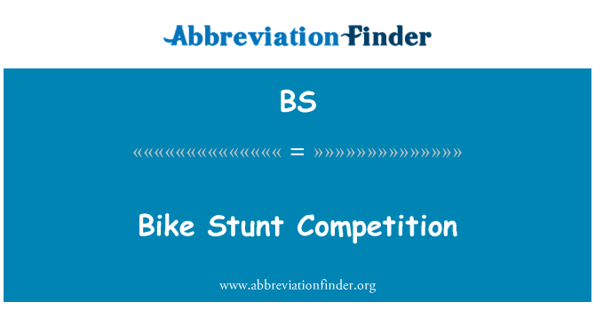 BS: Bike Stunt konkurencji