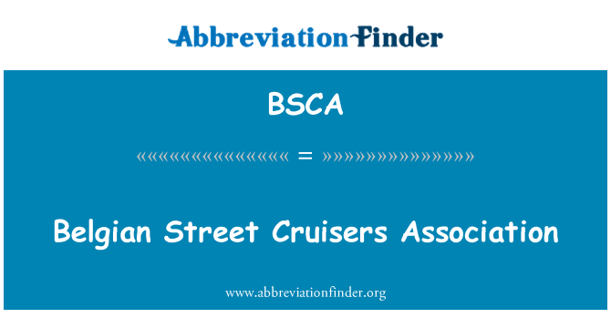 BSCA: Belgian Street Cruisers Association