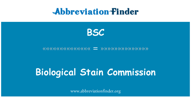 BSC: הנציבות הכתם ביולוגי