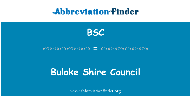 BSC: Conselho de Condado de Buloke