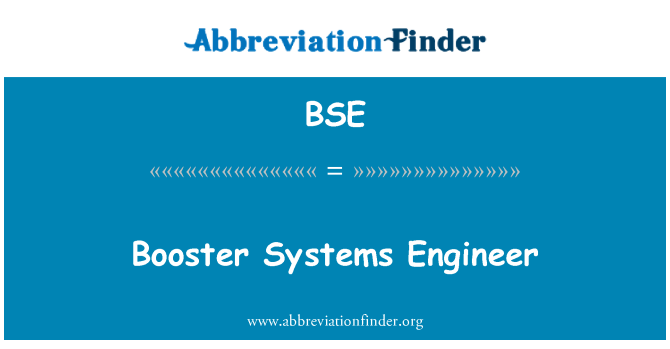 BSE: Inġinier ta ' sistemi ta ' booster